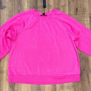 JANE +  DELANCEY Vibrant Pink Sweatshirt sz 1X